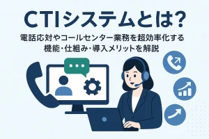 CTIシステムとは？電話応対やコールセンター業務を超効率化する機能・仕組み・導入メリットを解説